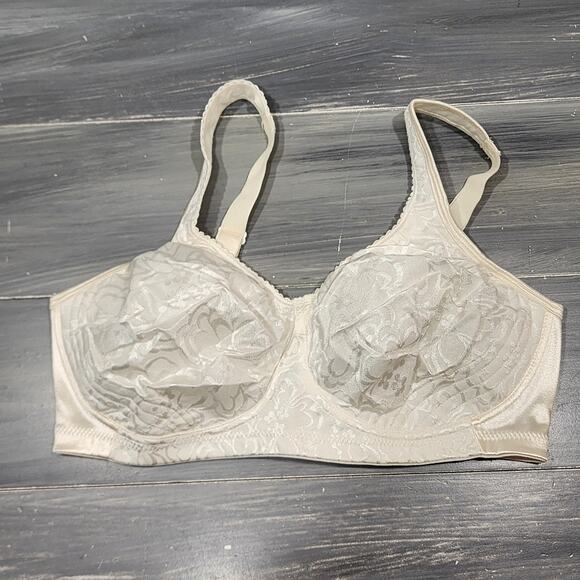 Playtex 4745 18 Hour Bra 38DD Ultimate Lift Support Wireless Bra Mother of Pearl - Picture 1 of 13